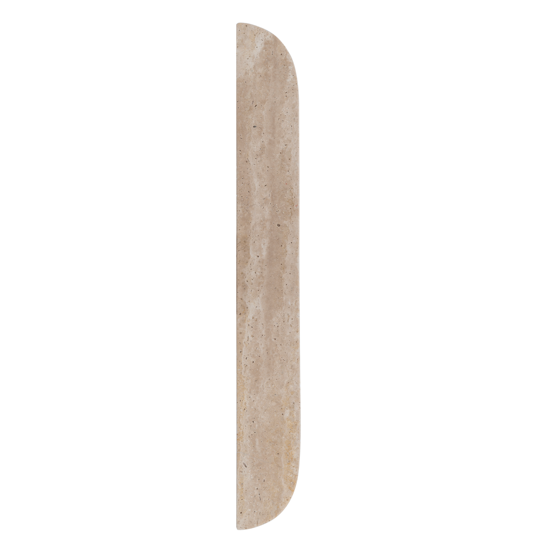 Pedra Curve Cabinetry Pull 320mm - Beige Travertine