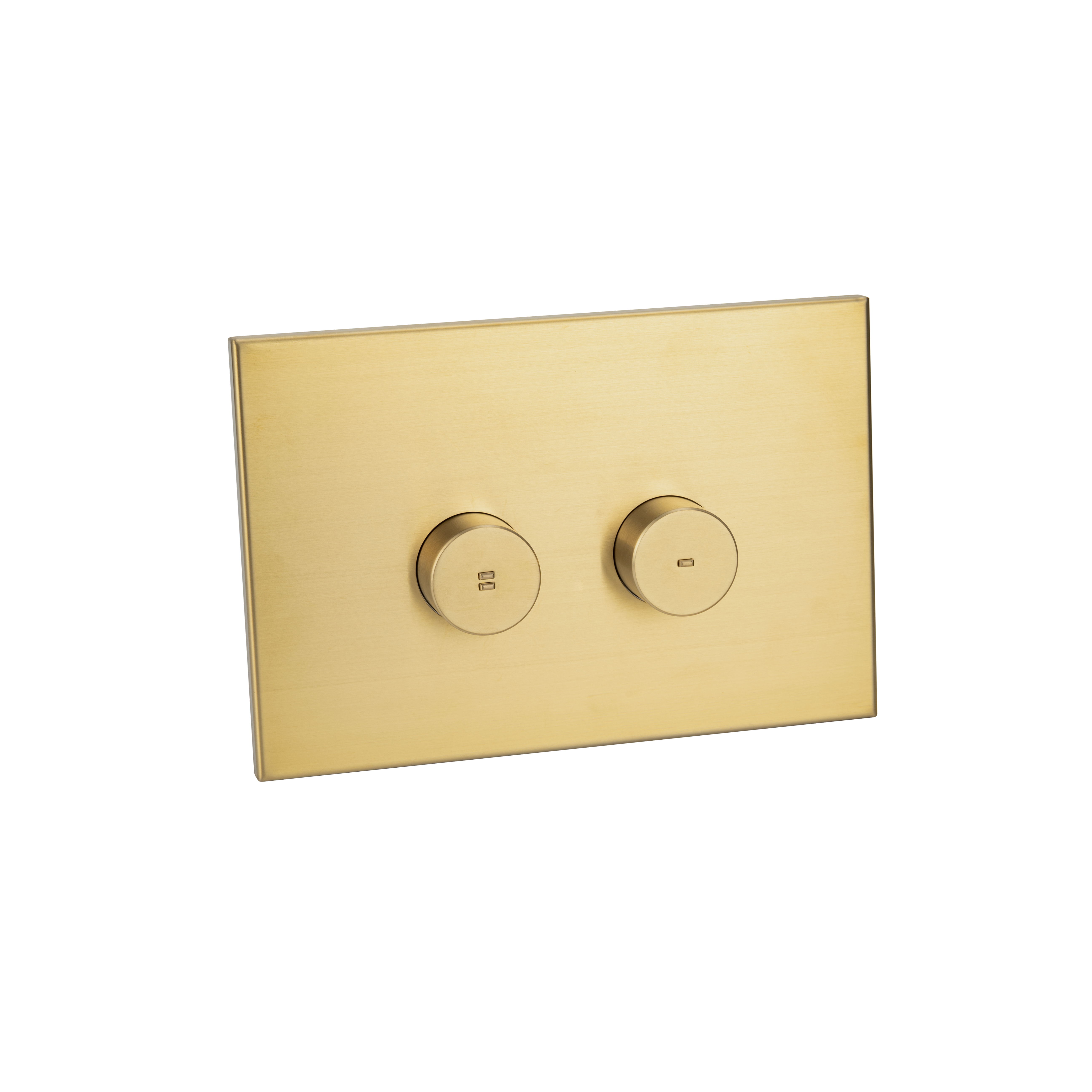 Aliro Accessible Pneumatic Flush Button & In-Wall Cistern - Brushed Brass