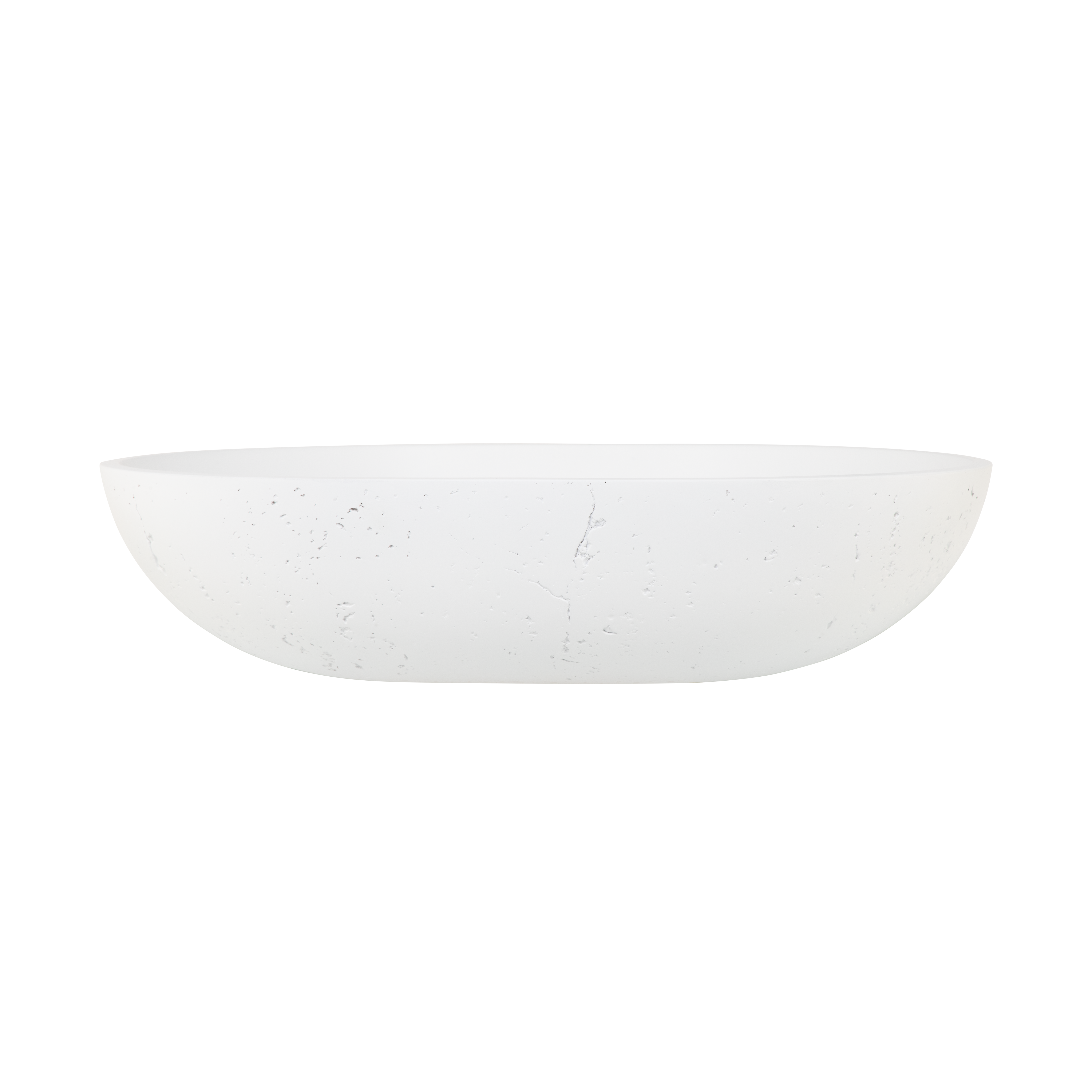 Atelis Oval Concrete Basin White 1