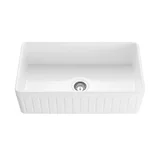 Hartley Large Single Farmhouse Sink White 6
