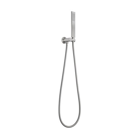 Rounded Rectangle Hand Shower Set - Brushed Nickel