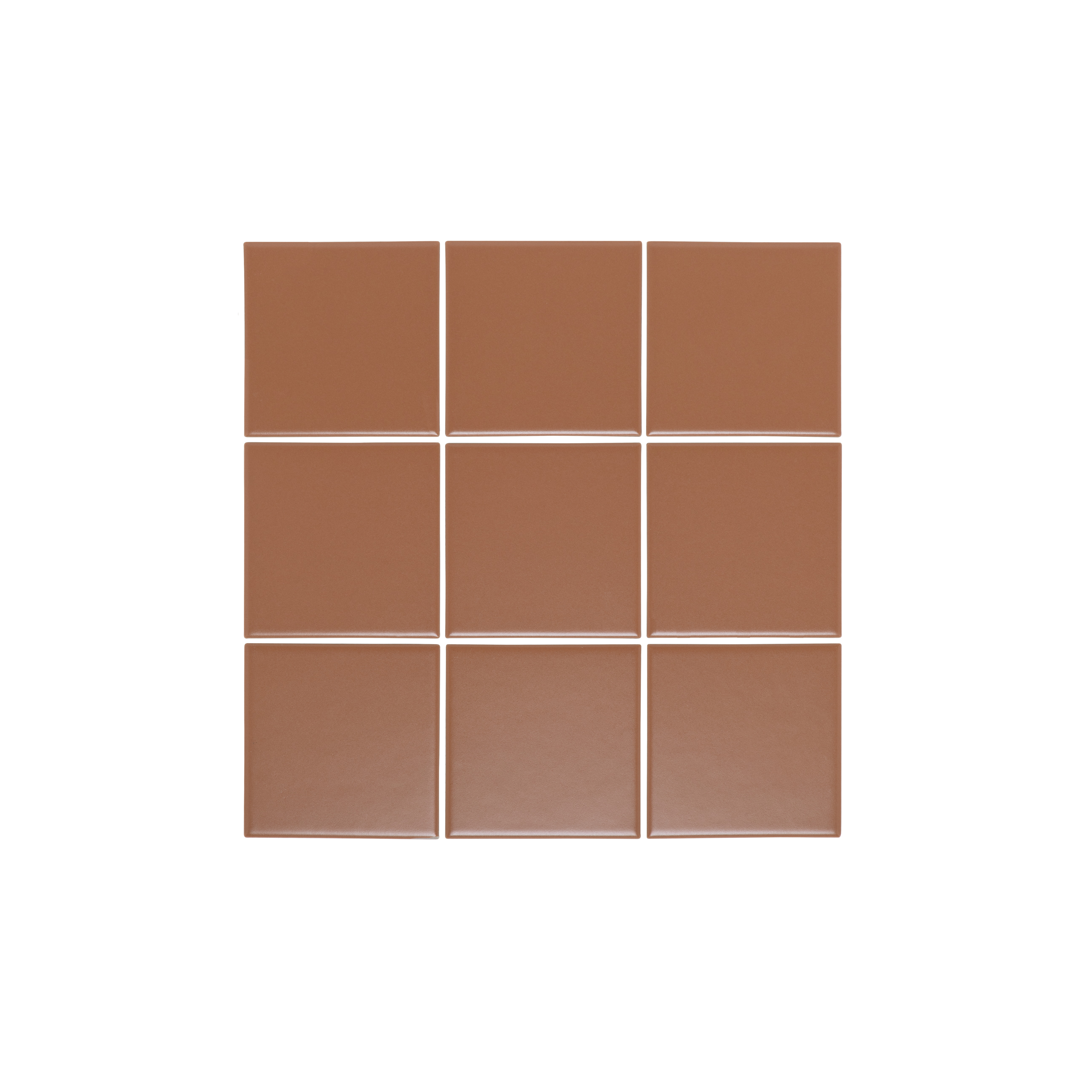 Atami Large Square Mosaic Tile - Terracotta