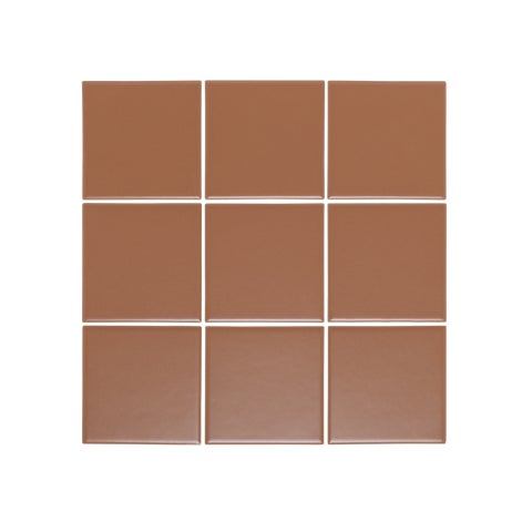 Atami Large Square Mosaic Tile - Terracotta - 300x300mm
