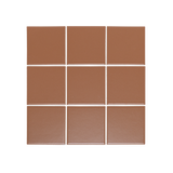 Atami Large Square Mosaic Tile 300x300 Terracotta