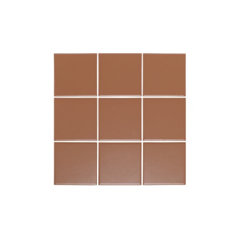 Atami Large Square Mosaic Tile - Terracotta