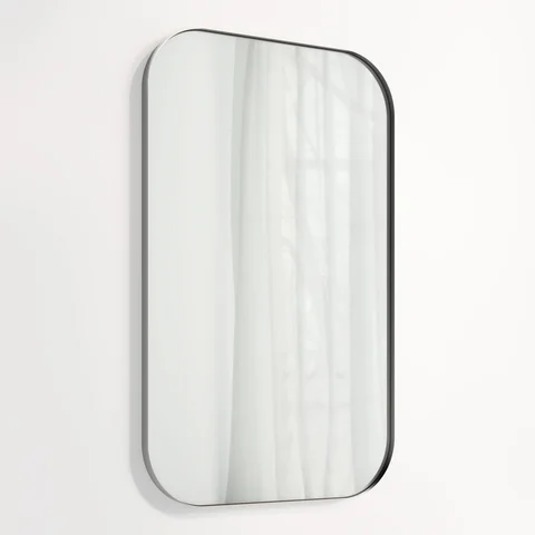 Aliro Mirror 1000 x 625mm - Brushed Gunmetal