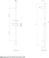 ELYSIAN Adjustable Shower Rail -GALLERY SPEC-01