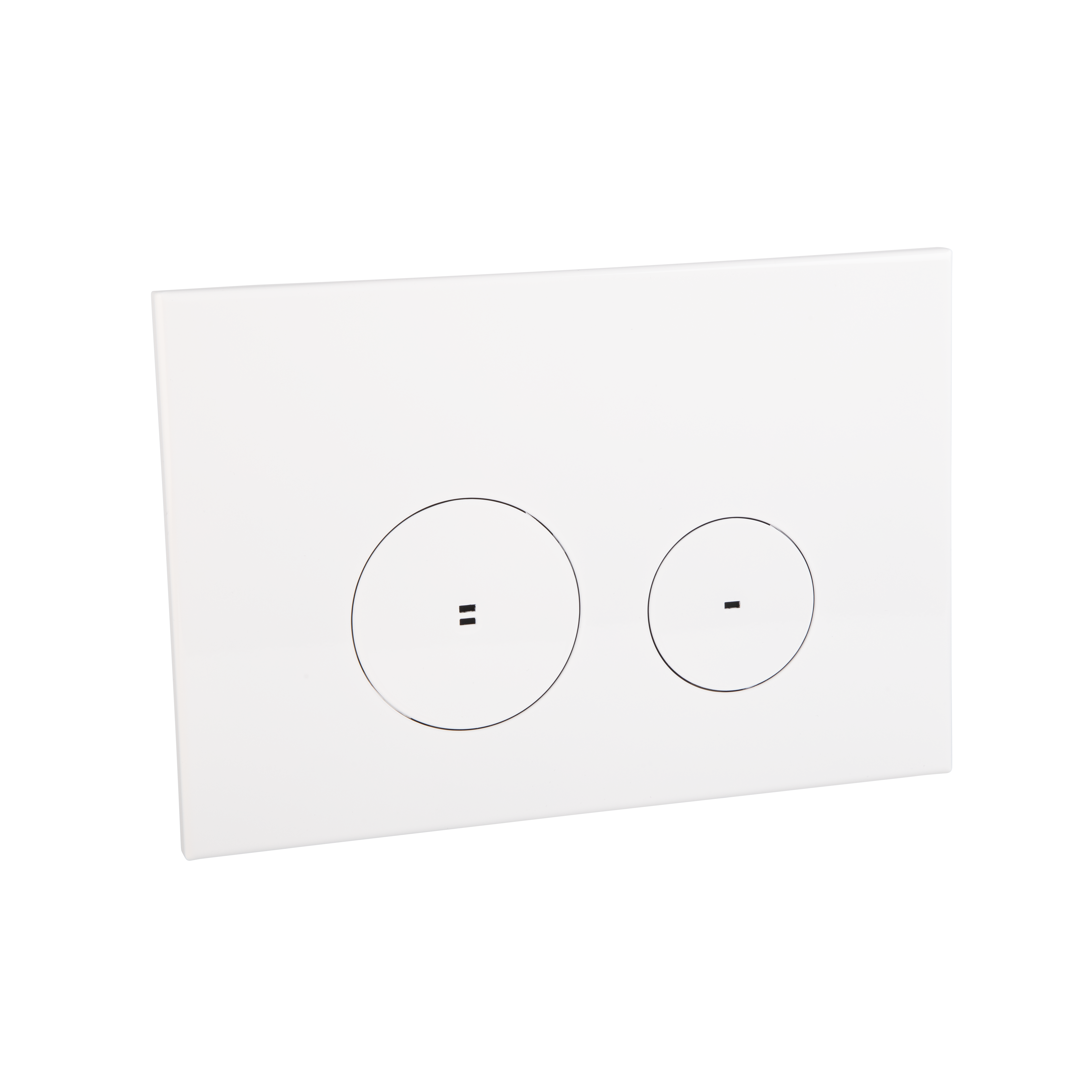 Zaaha Toilet Button & In-Wall Cistern - White