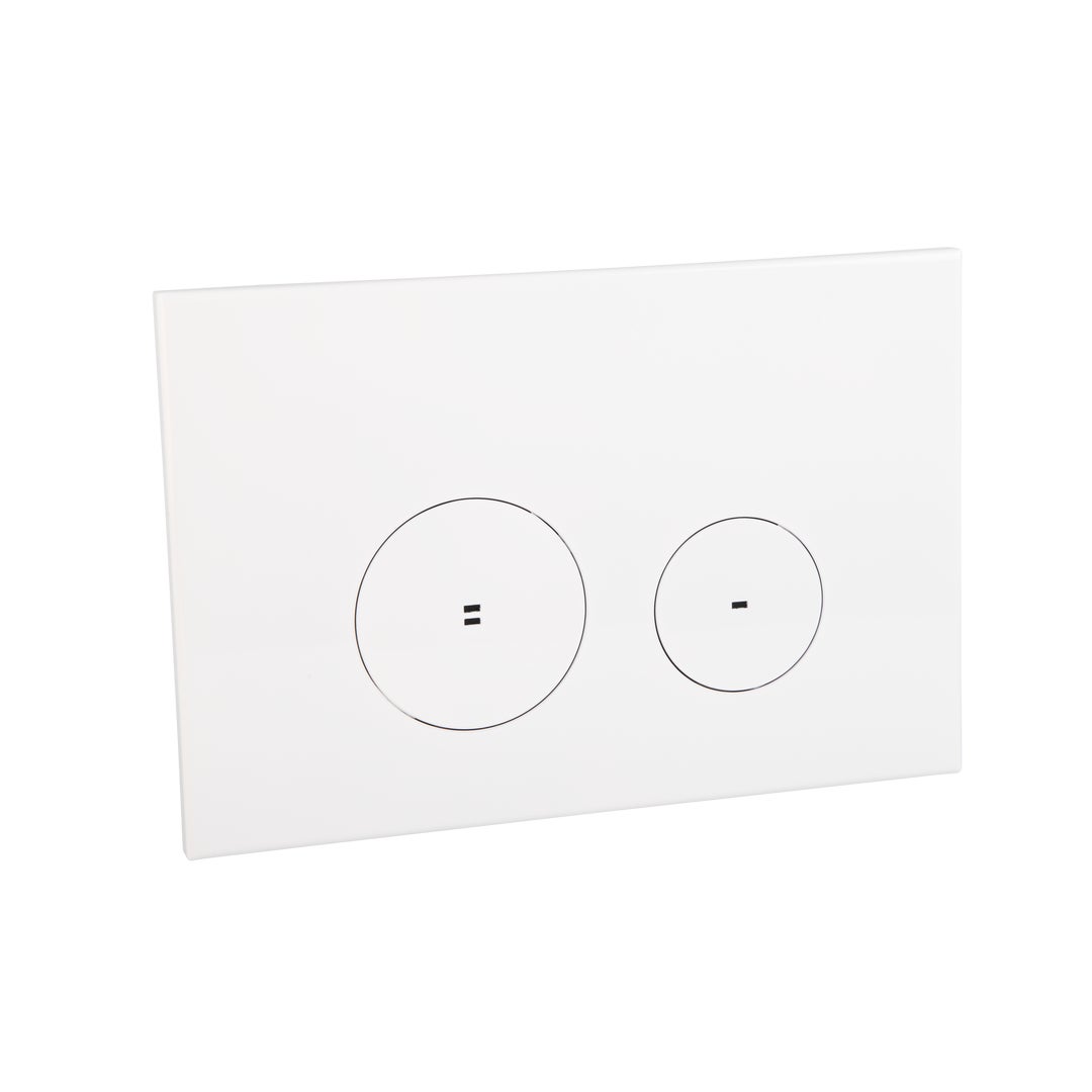 Zaaha Toilet Button & In-Wall Cistern - White