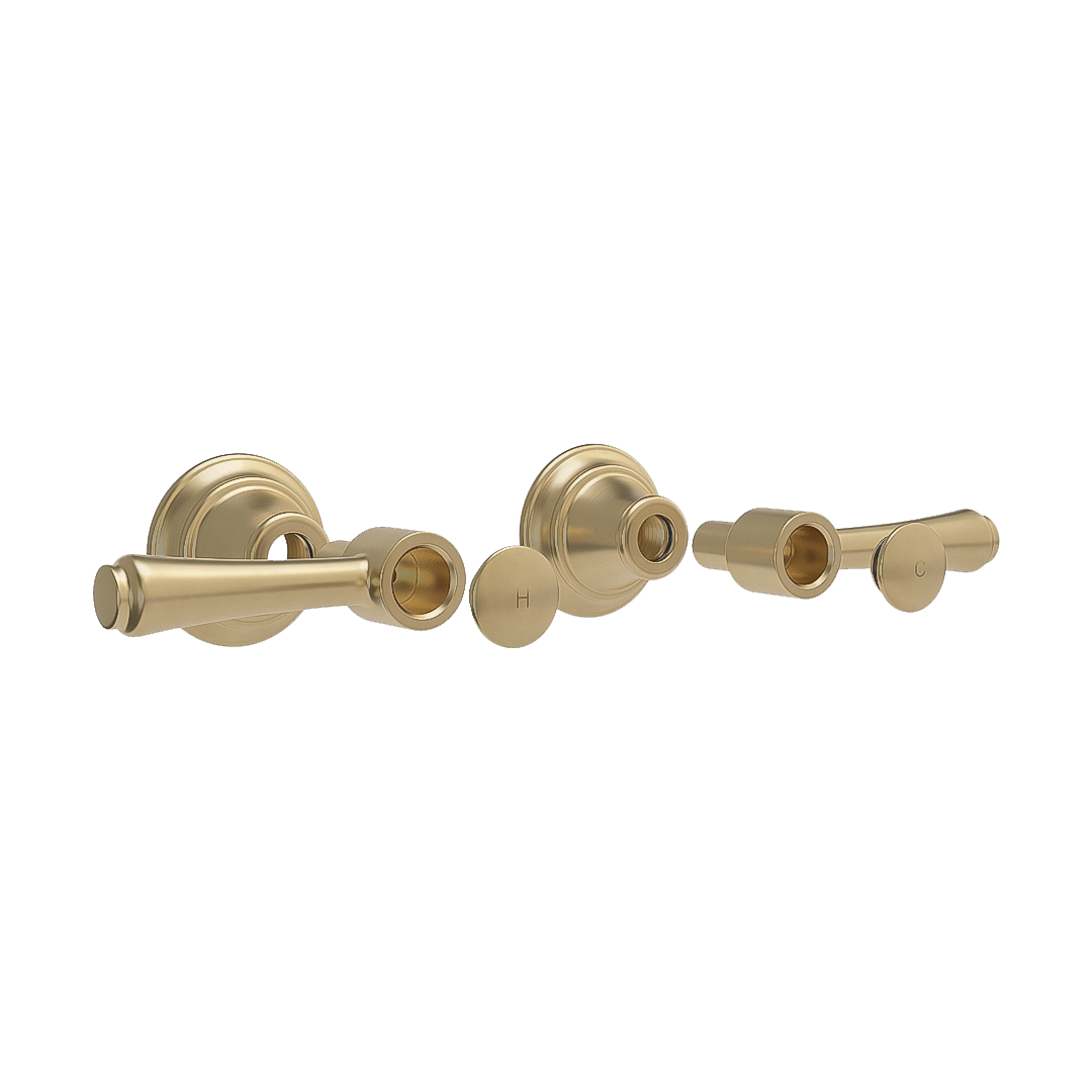 Kingsley - Assembly Handle Kit - Brushed Brass