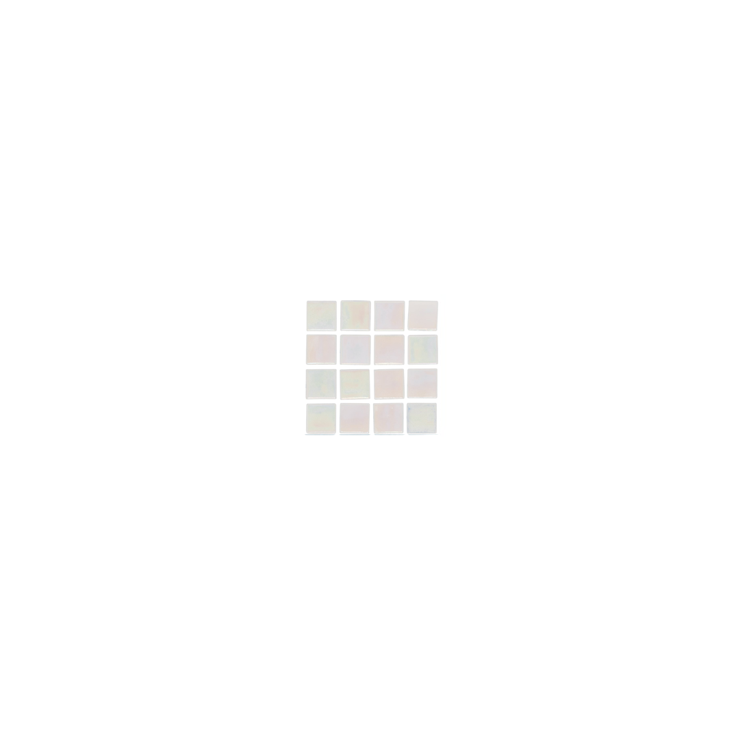 Rumoi Glass Mosaic Pool Tile 100x100 Sample White Pearl