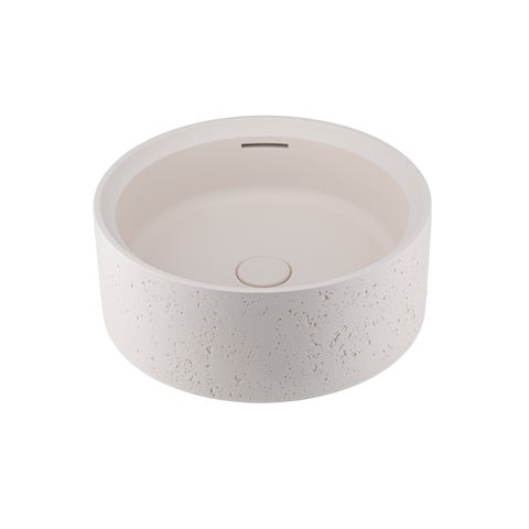 Atelis Concrete Basin - Almond (Overflow)