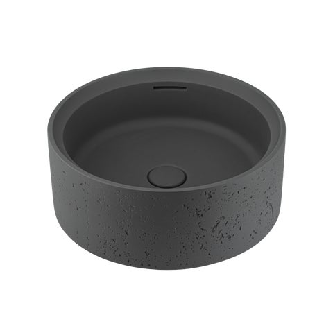 Atelis Concrete Basin - Grey (Overflow)
