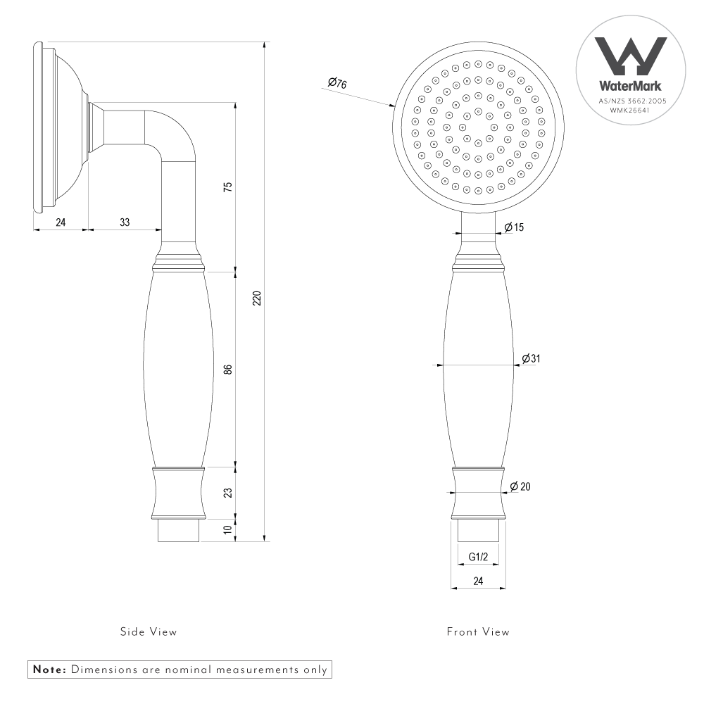 Kingsley-Hand-Shower SPEC WM