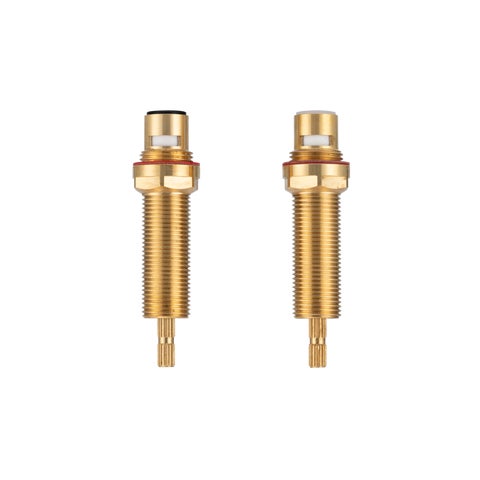 In-Wall Assembly Taps - Adjustable Extended Spindle Set - Solid Brass