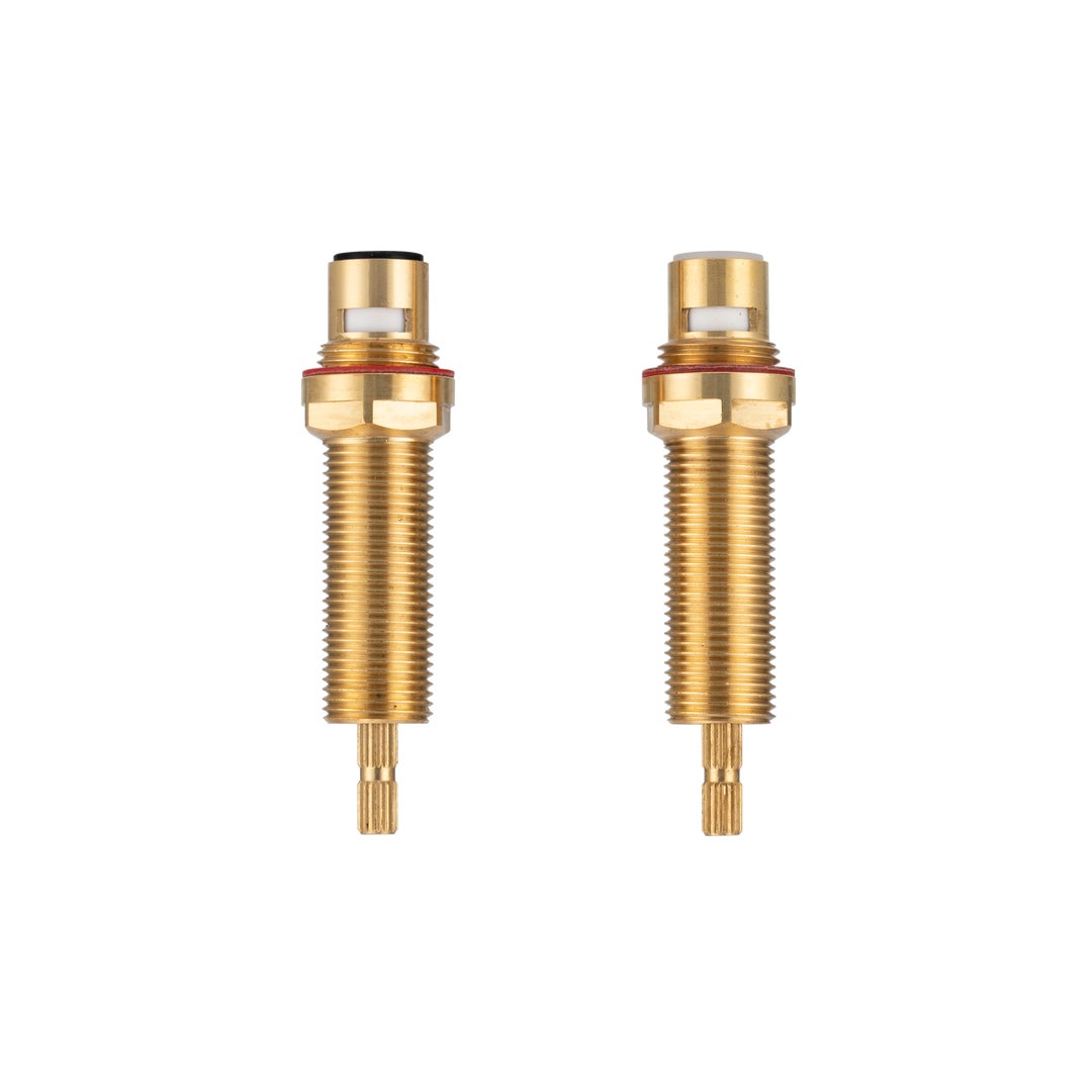 In-Wall Assembly Taps - Adjustable Extended Spindle Set - Solid Brass