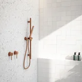 ElysianAdjustableShowerRail SideOn Copper