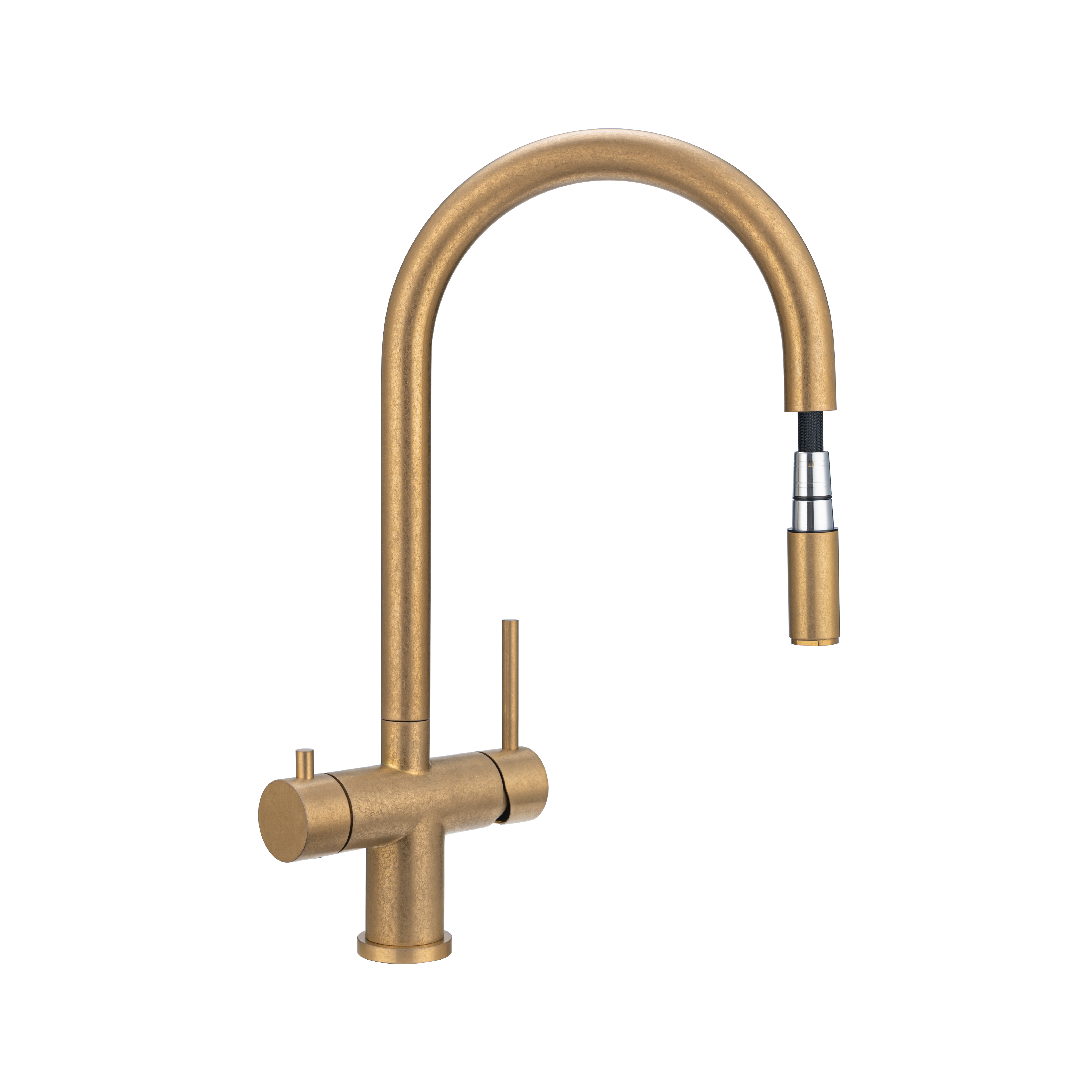 17528-Elysian%20Commercial%203-Way%20Pull-Out%20Filter%20Tap Side AntiquePVD%20Aurum-1