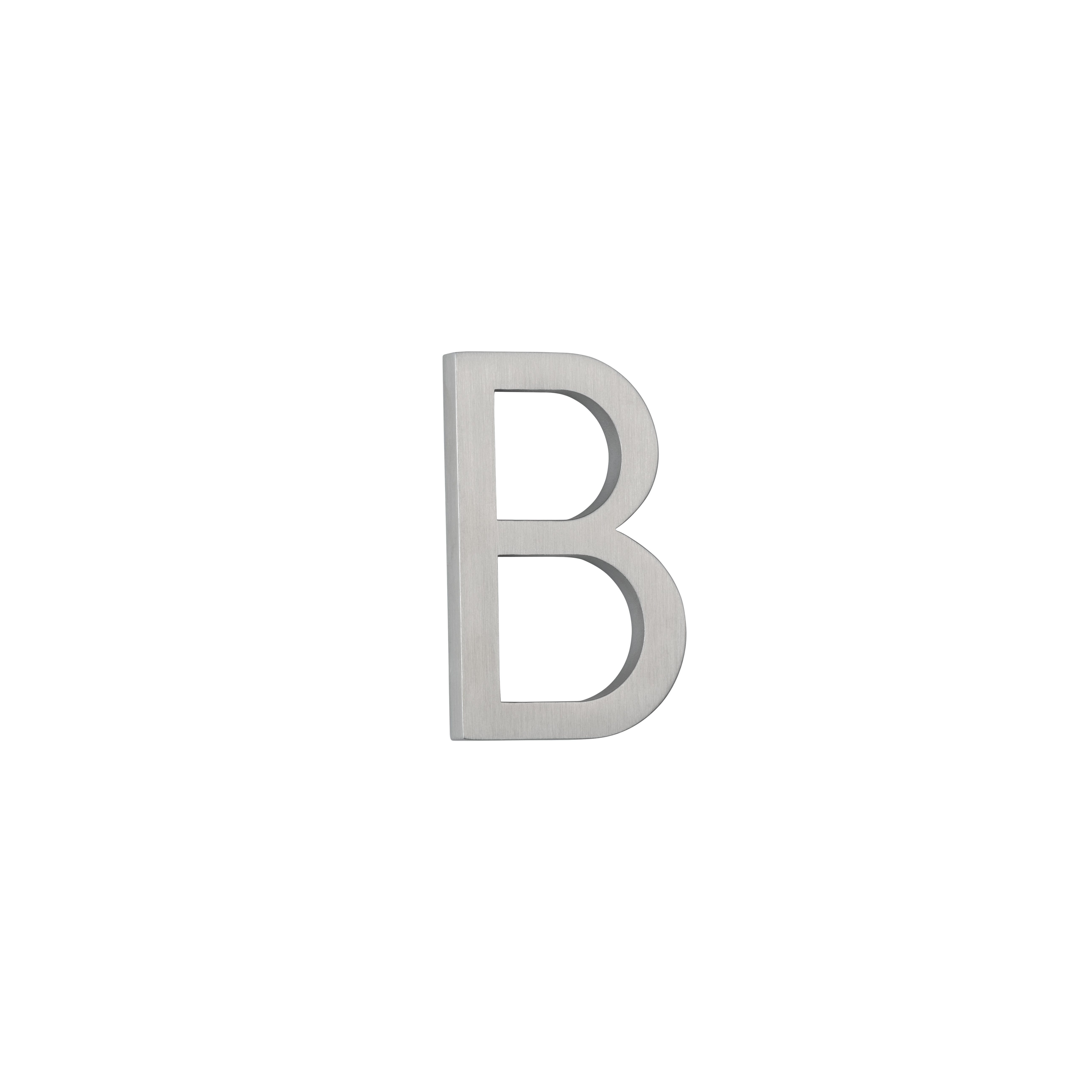 B Letter - 60mm - Stainless Steel