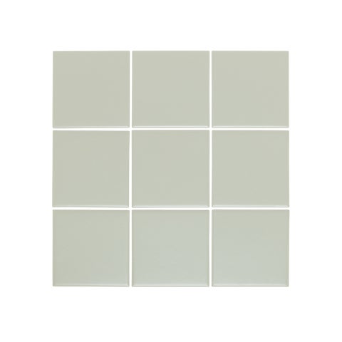 Atami Large Square Mosaic Tile - Sage Green - 300x300mm