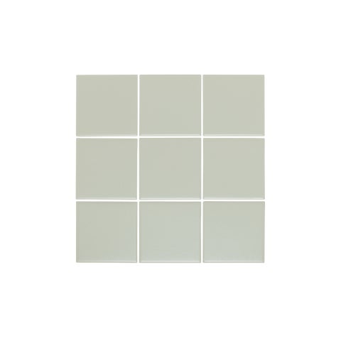 Atami Large Square Mosaic Tile - Sage Green