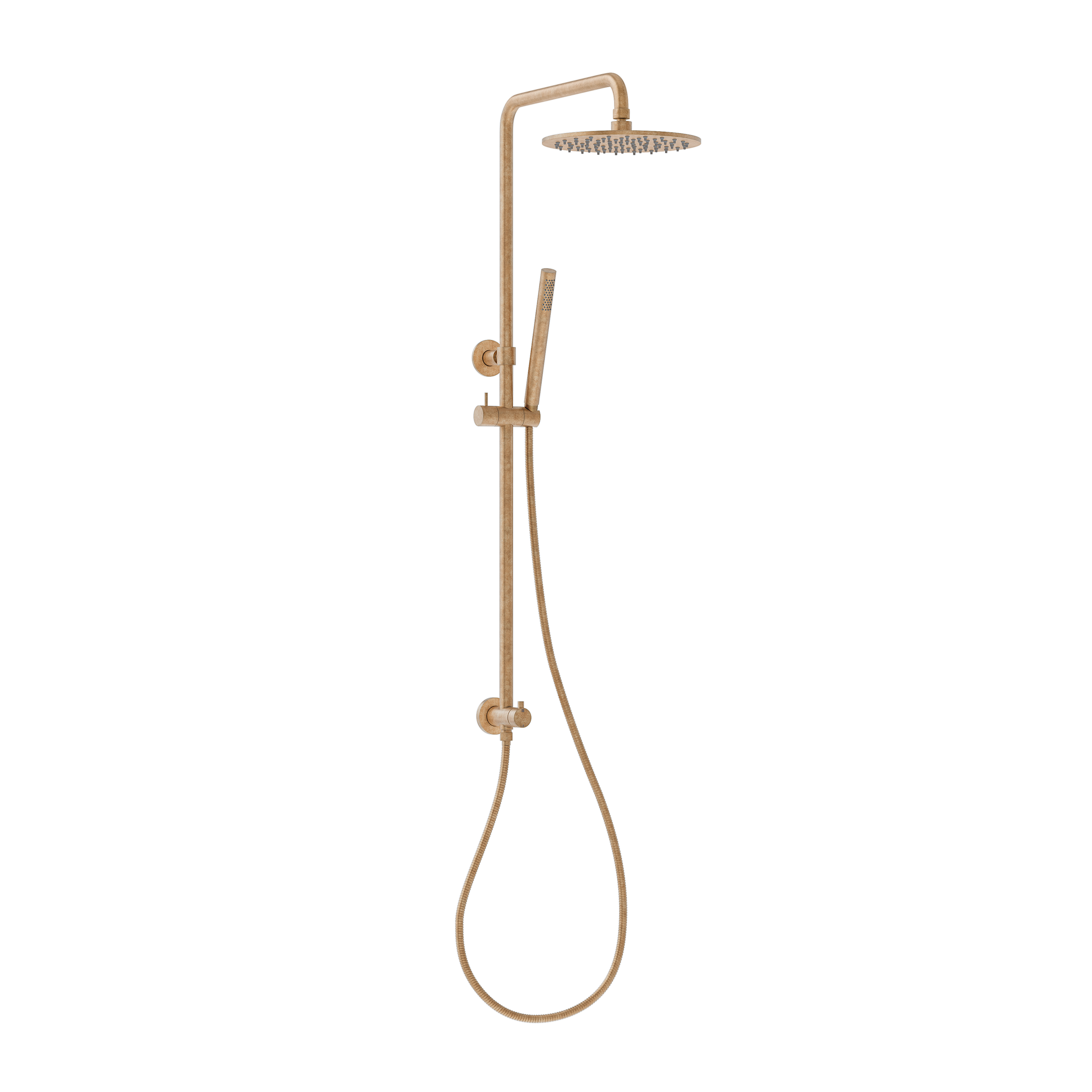 Sola Shower Rail Set - Antique Aurum