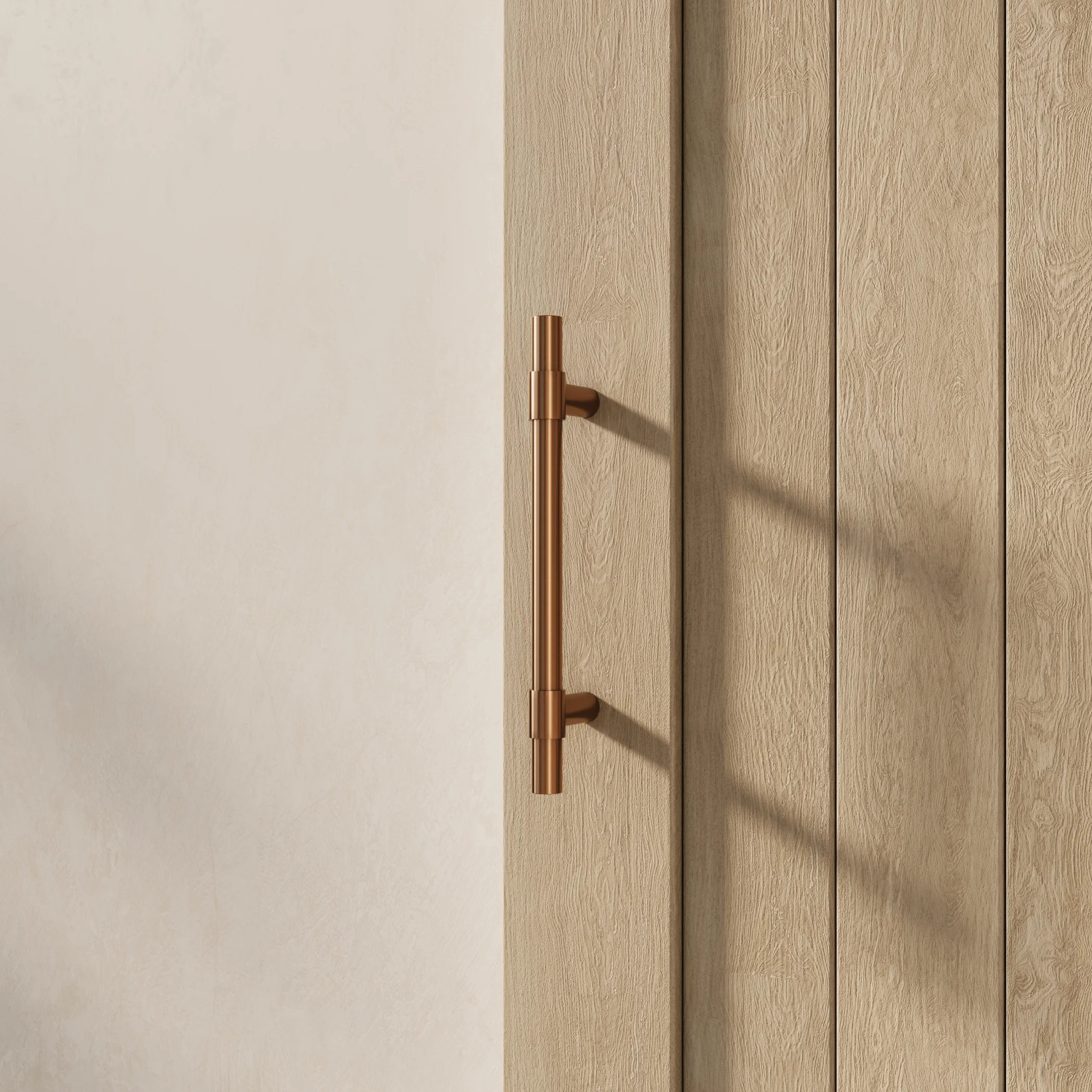 Modi Entry Door Pulls - Barn Door Scene Close Up 30cm BC