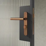 Entry Pulls Davis Entry Door Handle CLOSE UP Looking OUT BC Key-Lock