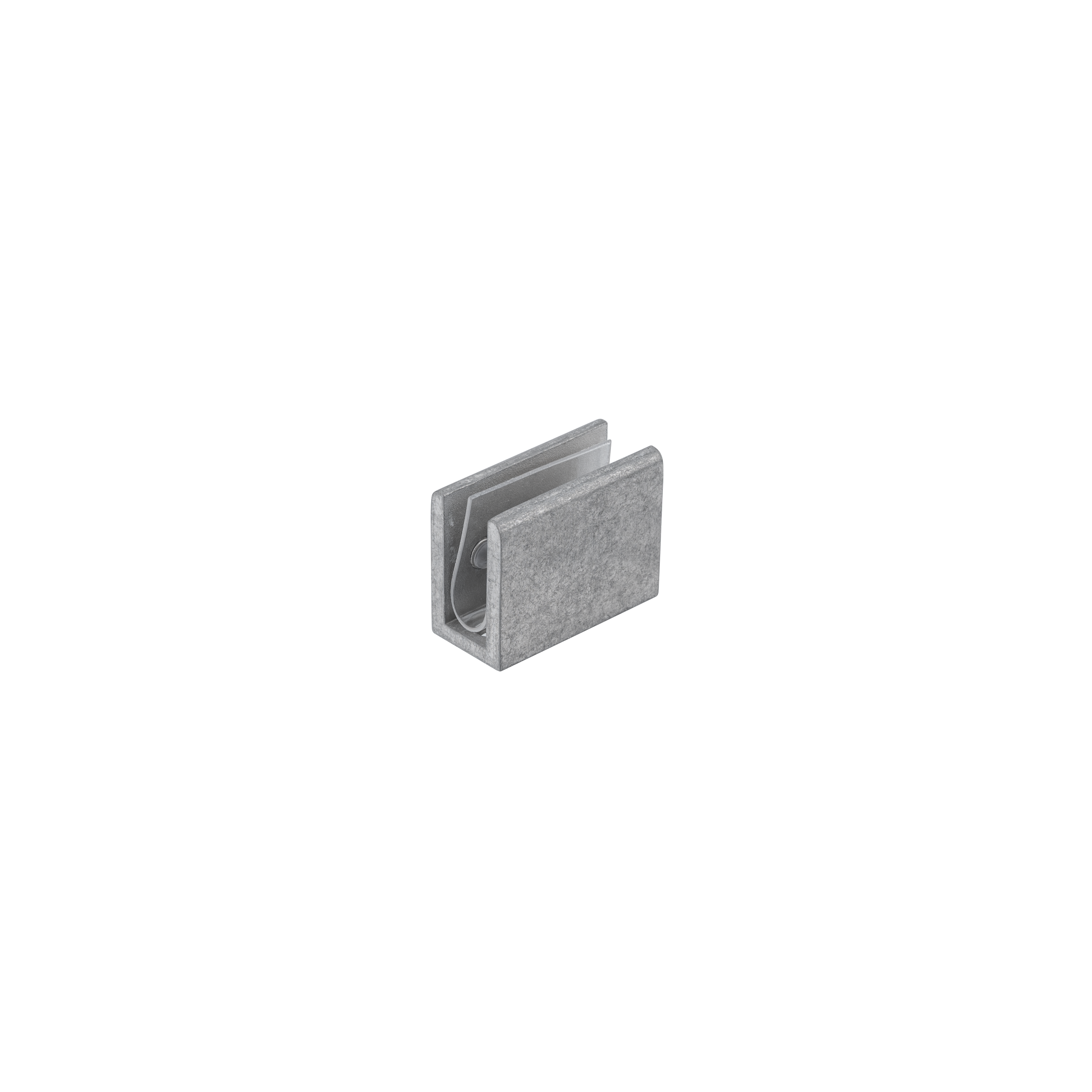 Pius Glass Panel Clip 12mm - Antique Steel