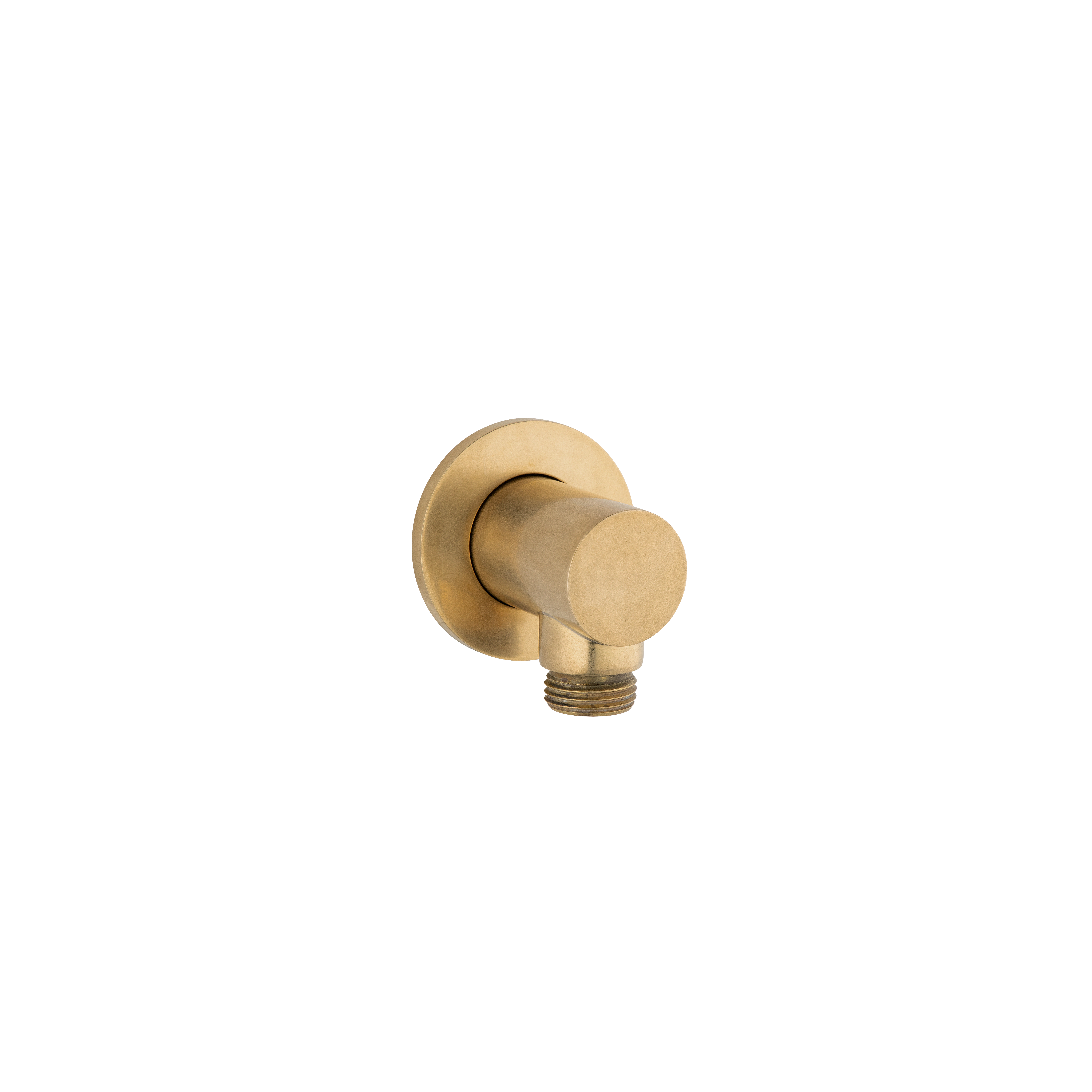 Round Shower BP - Tumbled Aged Brass