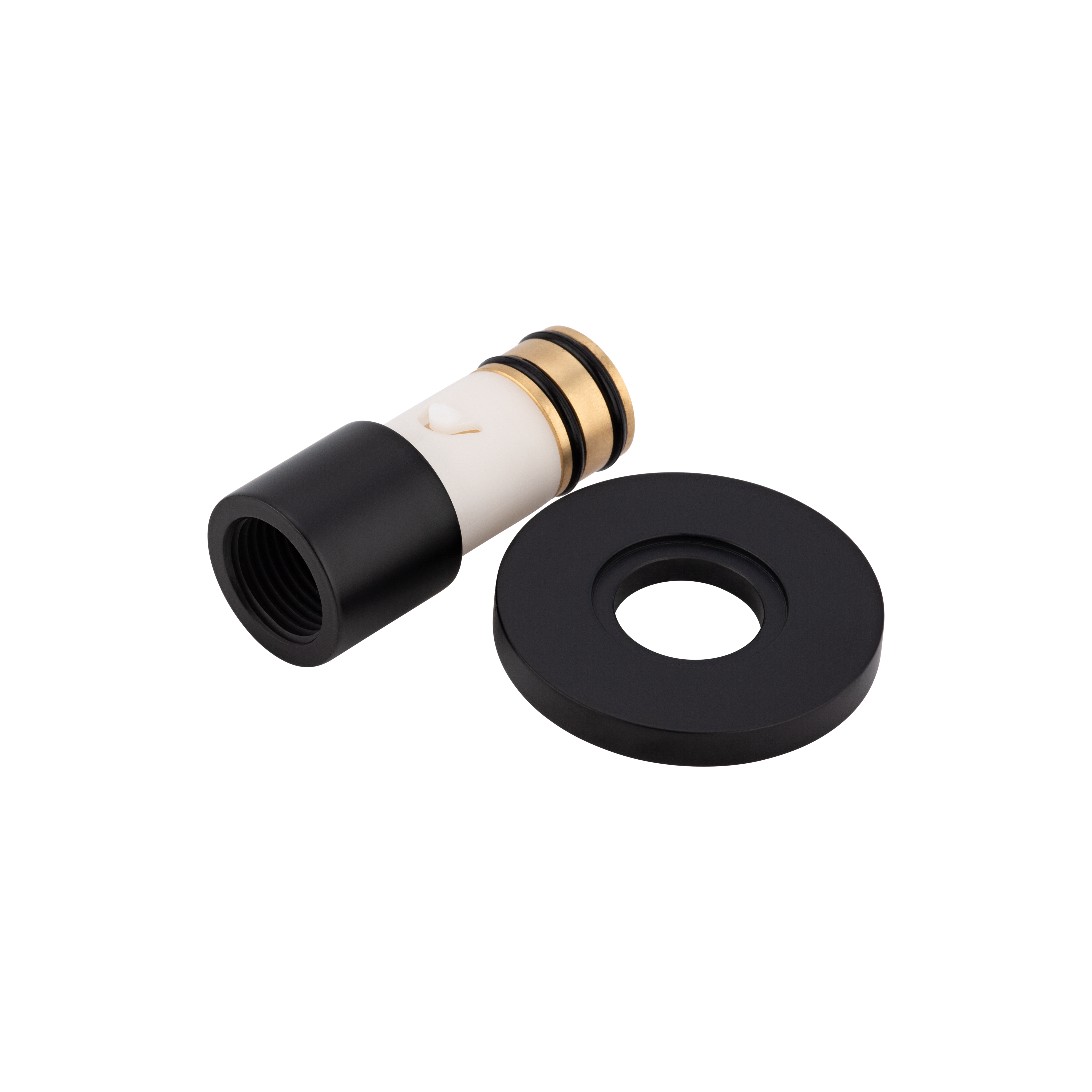Swivel Bench Mounted Spout - Female Adapter - Matte Black