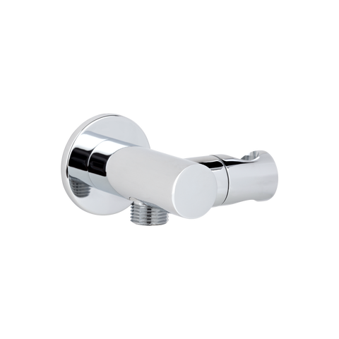 Adjustable Hand Shower Holder & BP - Chrome