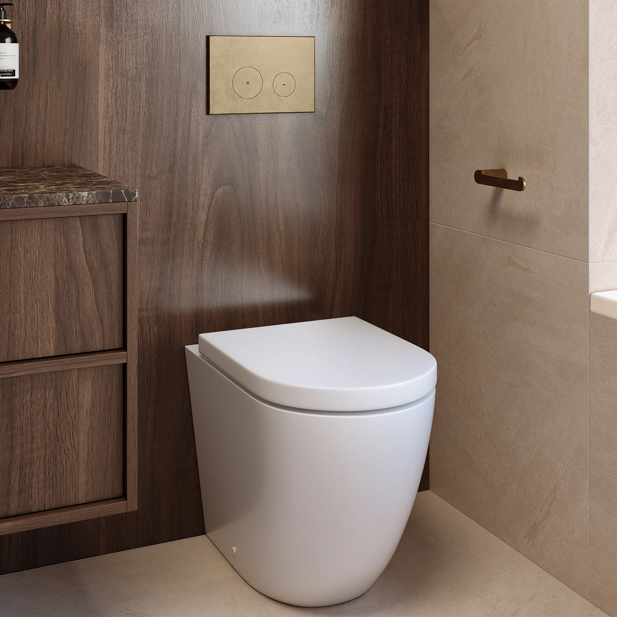 Emperador Stone View03 Toilet Aurum