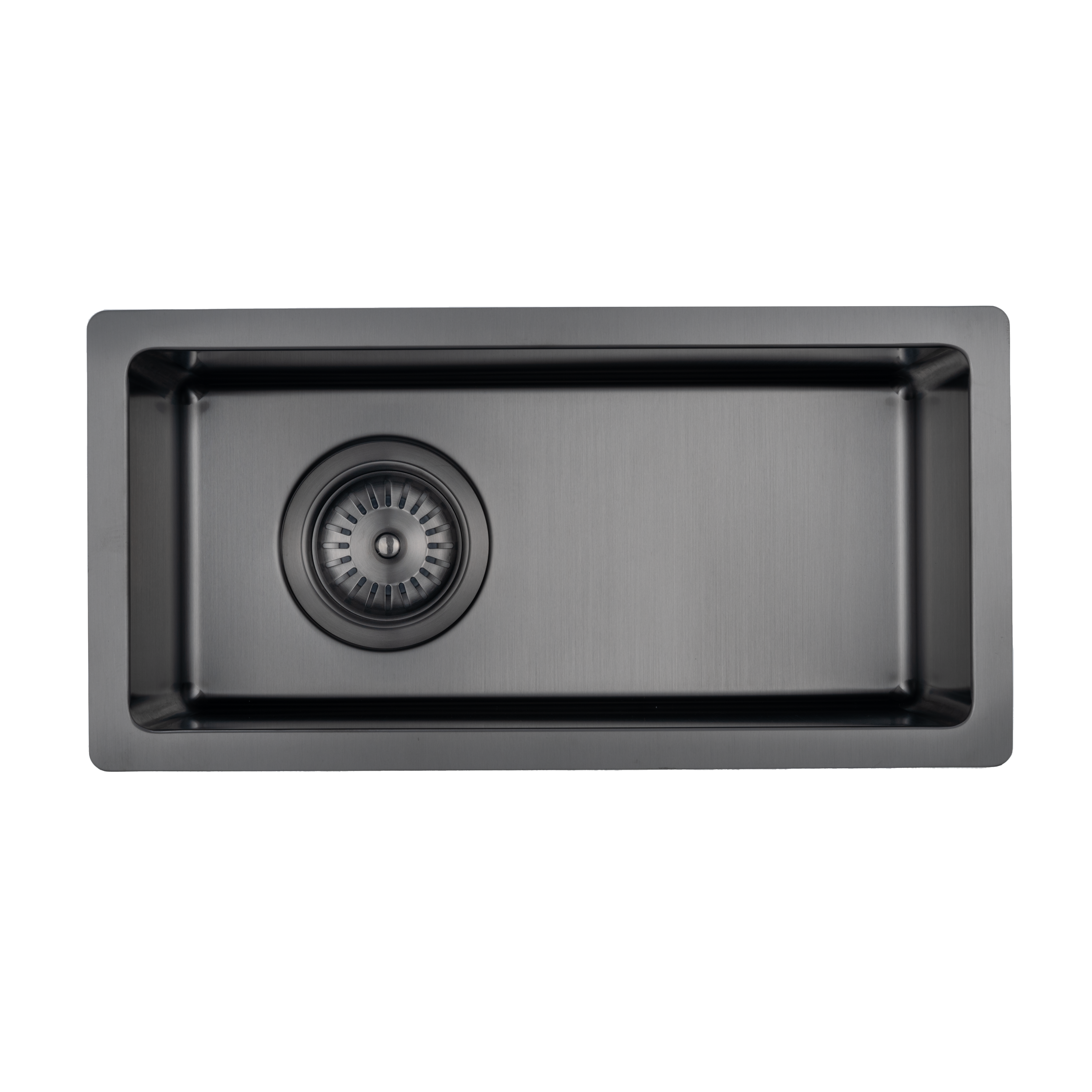 Sola Small Outdoor Sink - Brushed Gunmetal