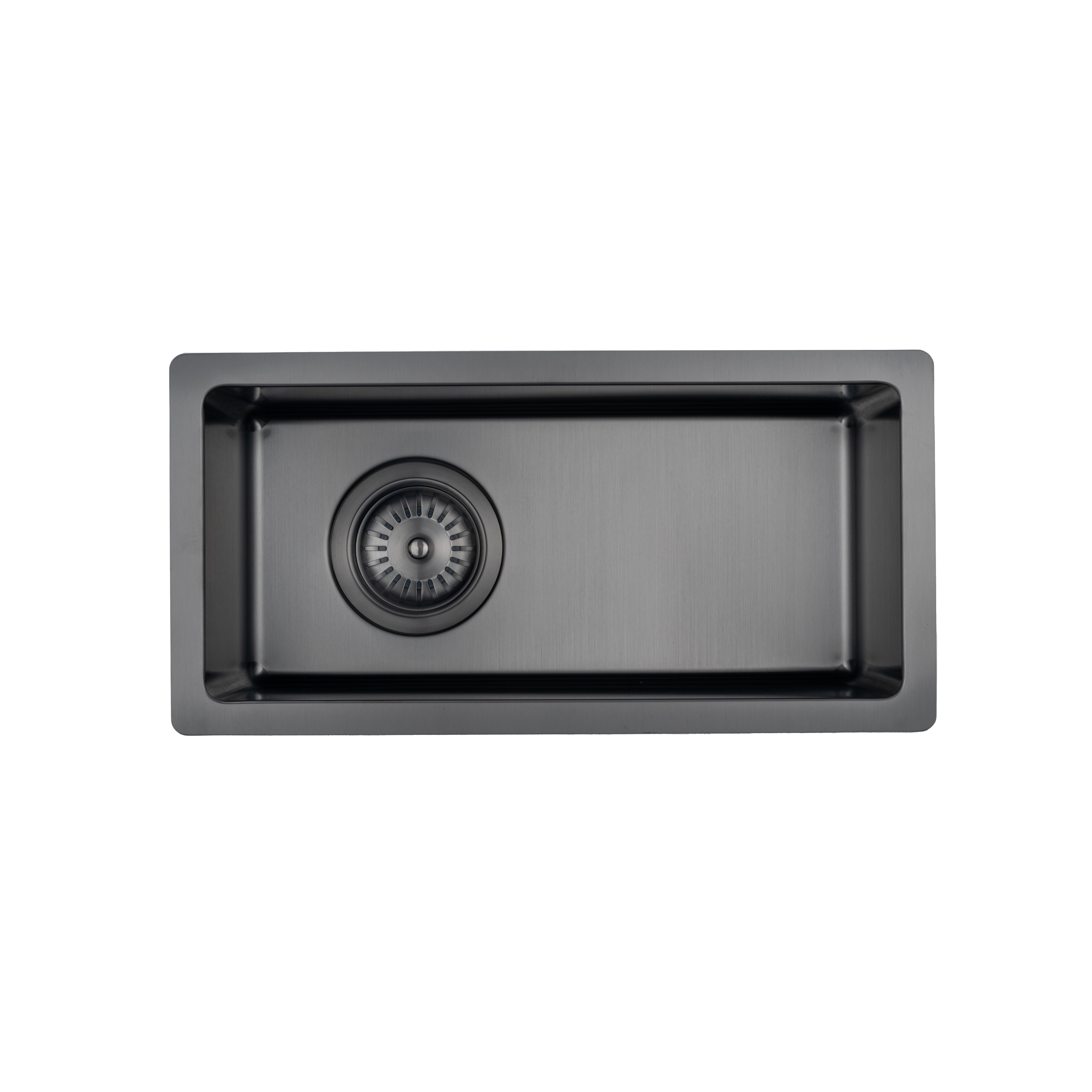 Sola Small Outdoor Sink - Brushed Gunmetal