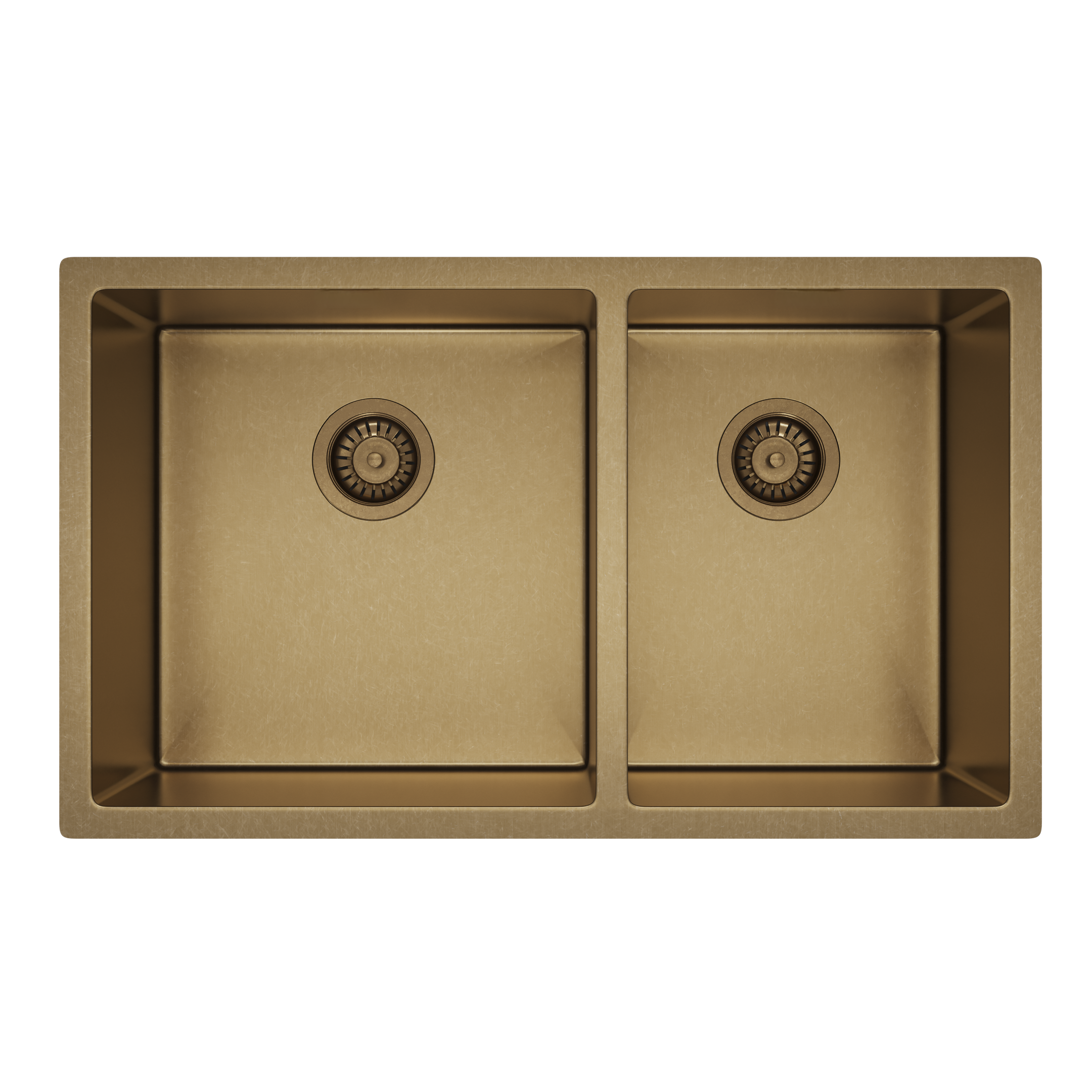 Vita Double Kitchen Sink 760mm - Antique Aurum 
