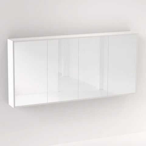 Myra 4 Door Mirror Cabinet 1692mm - Matte White