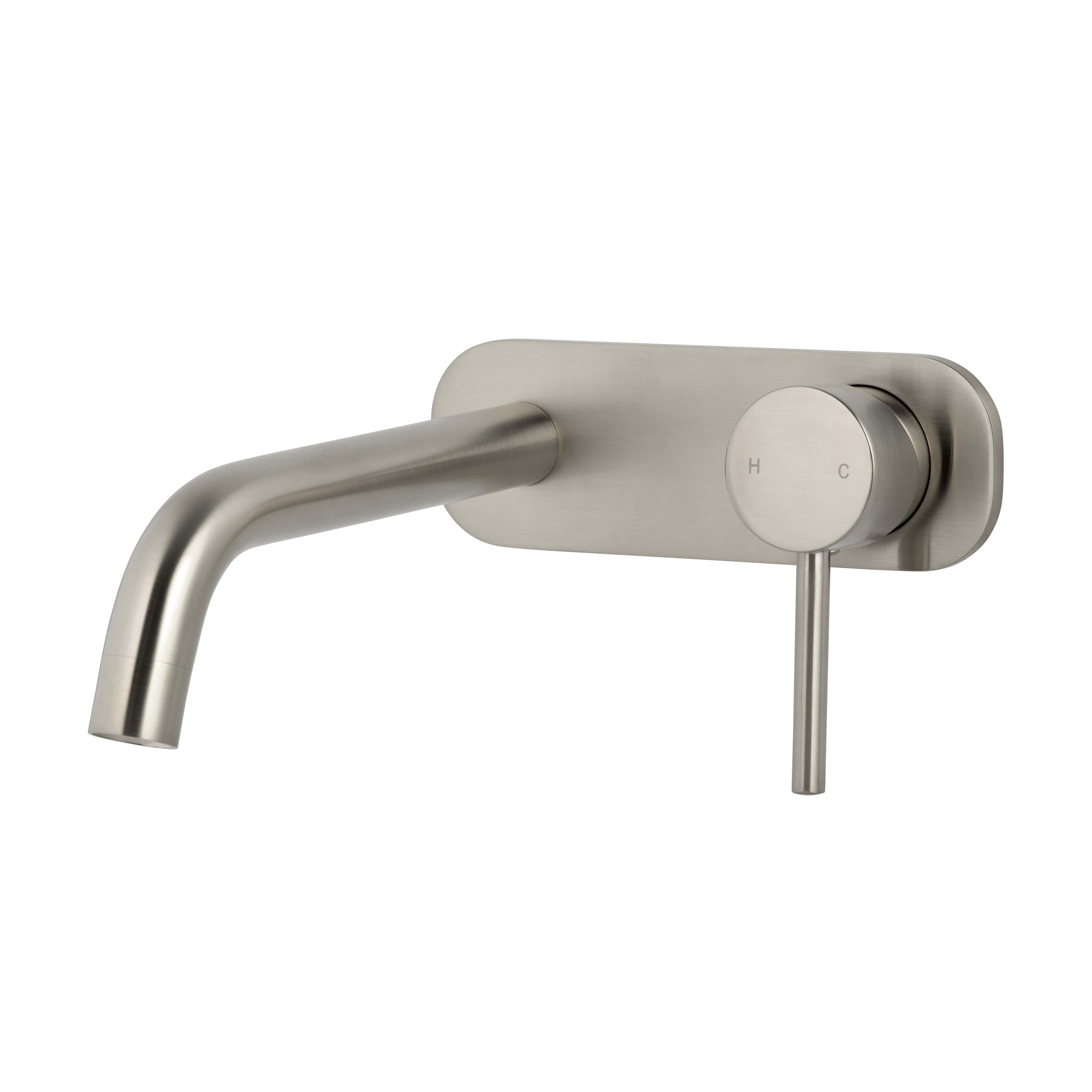Elysian Minimal Wall-Mounted Set - Brushed Nickel