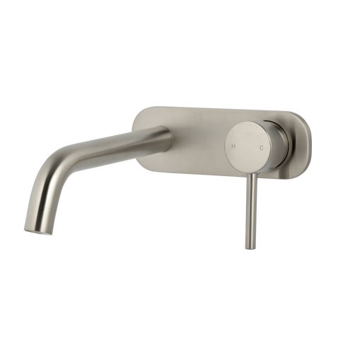 Elysian Minimal Wall-Mounted Set - Brushed Nickel