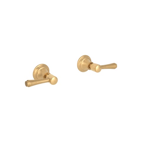 Kingsley Assembly Taps - Tumbled Aged Brass