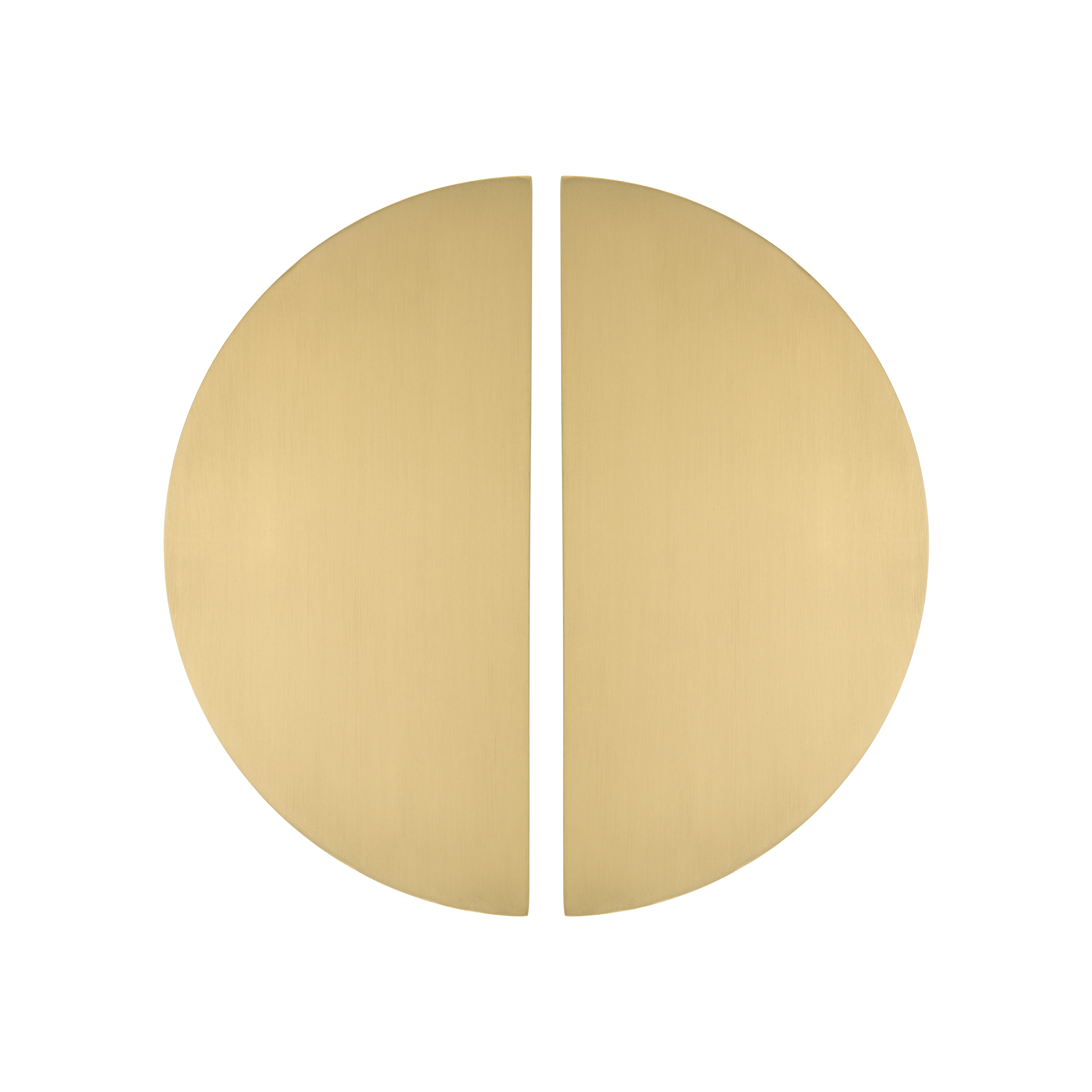 Imes Half Moon Entry Door Pull (Pair) - Brushed Brass