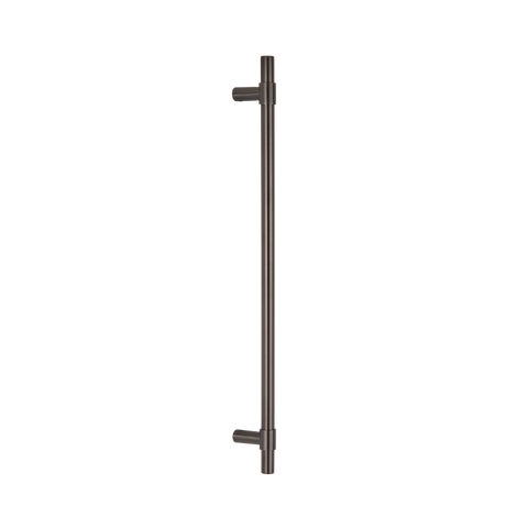 Modi Adjustable Entry Door Pull 600mm - Brushed Gunmetal