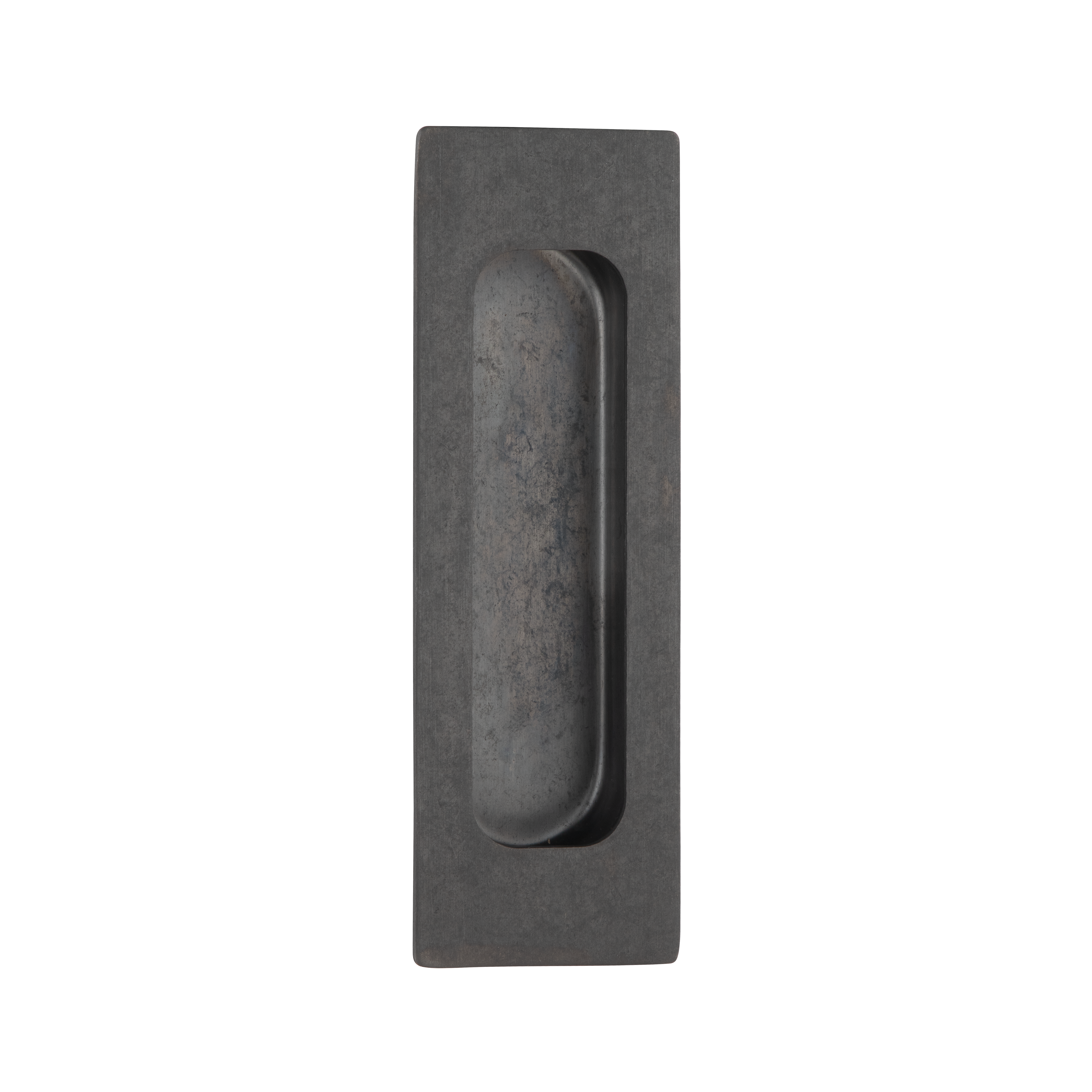 Atley Rectangular Flush Pull - Antique Slate
