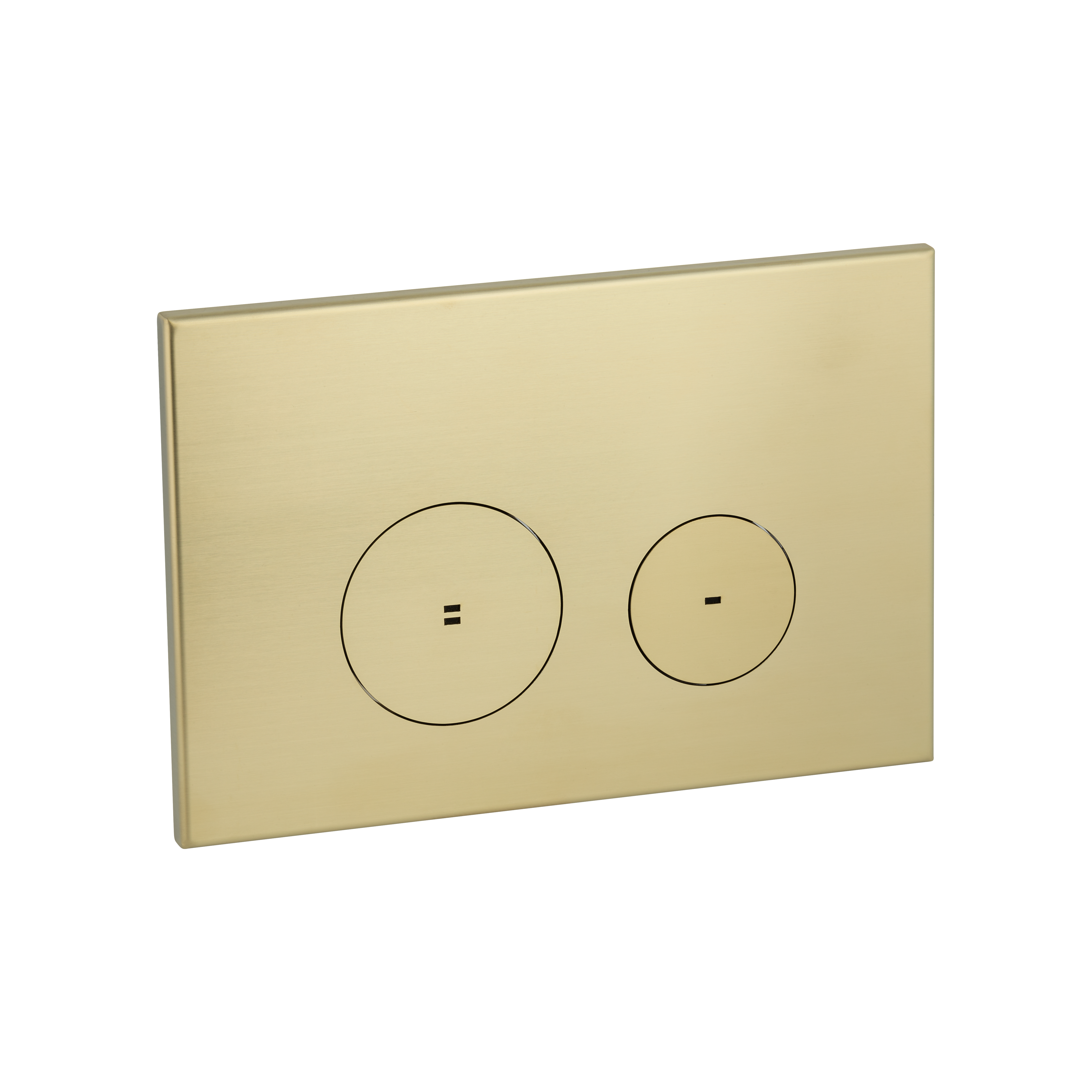 Zaaha Toilet Button Round - Brushed Brass