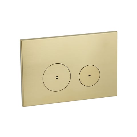 Zaaha Toilet Button & In-Wall Cistern - Brushed Brass