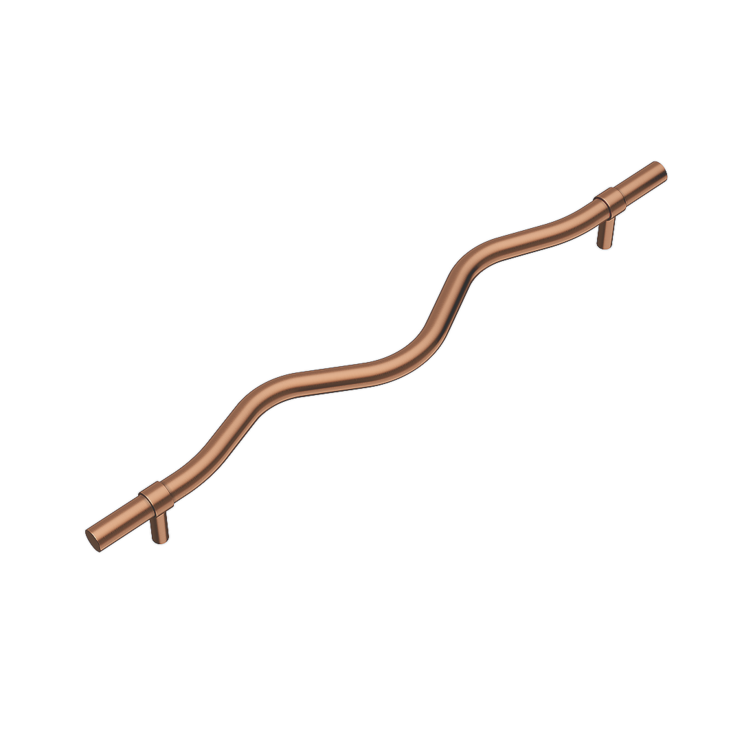 Ziggy Adjustable Cabinetry Pull 350mm - Brushed Copper