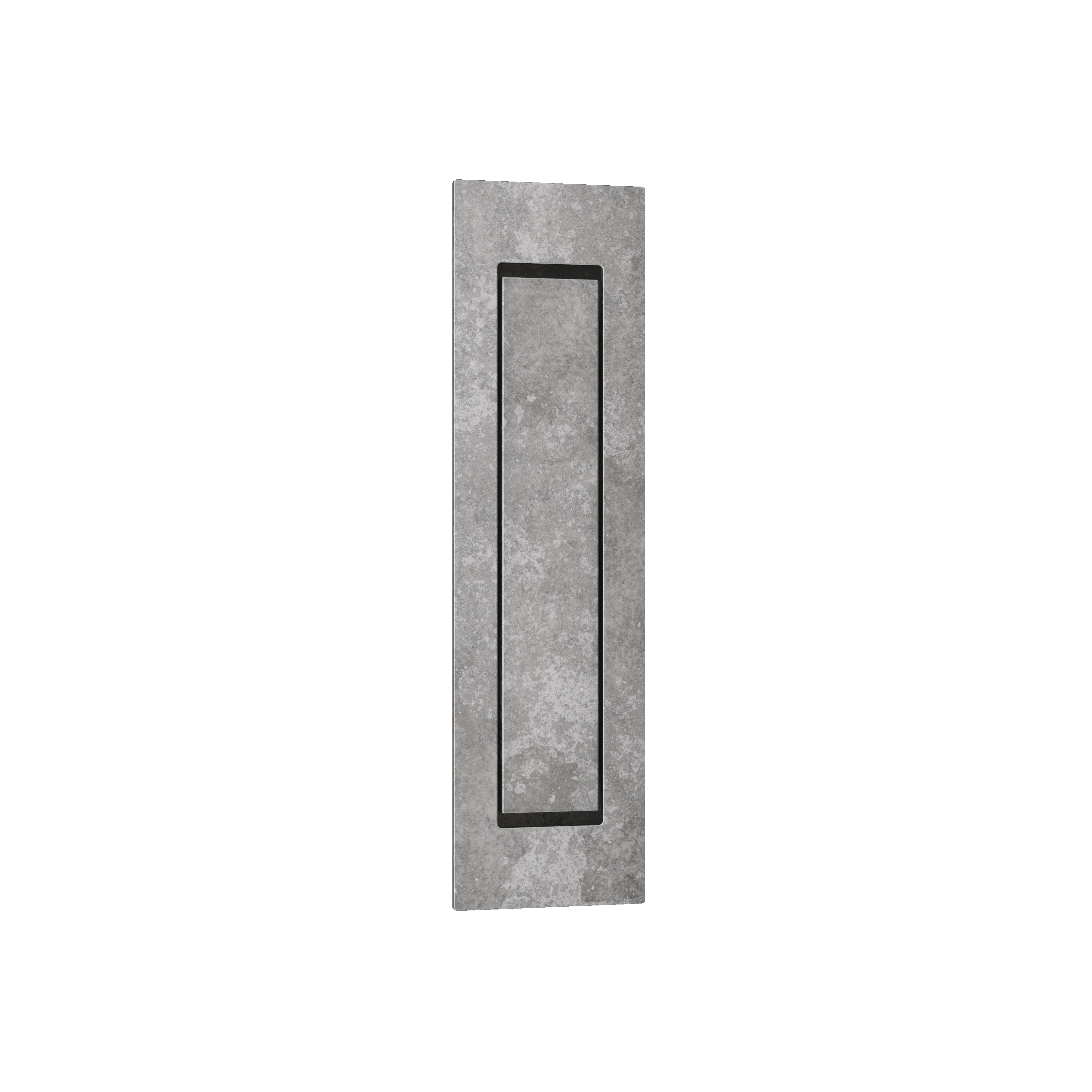 Cavity Slider Edge Pull - Antique Steel
