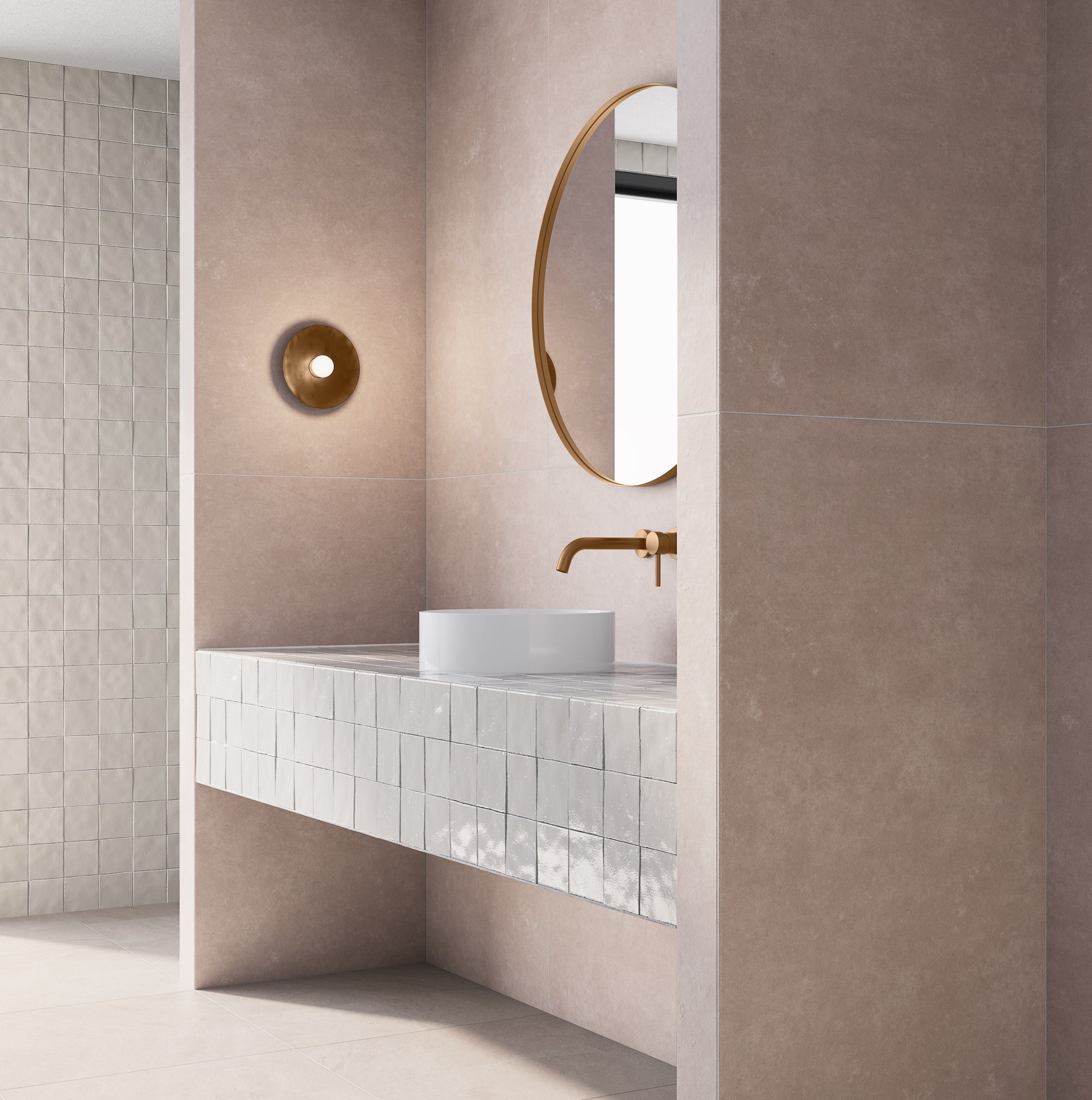 Tiles largeFormat Round02 Arezzo Beige 1200x600 02