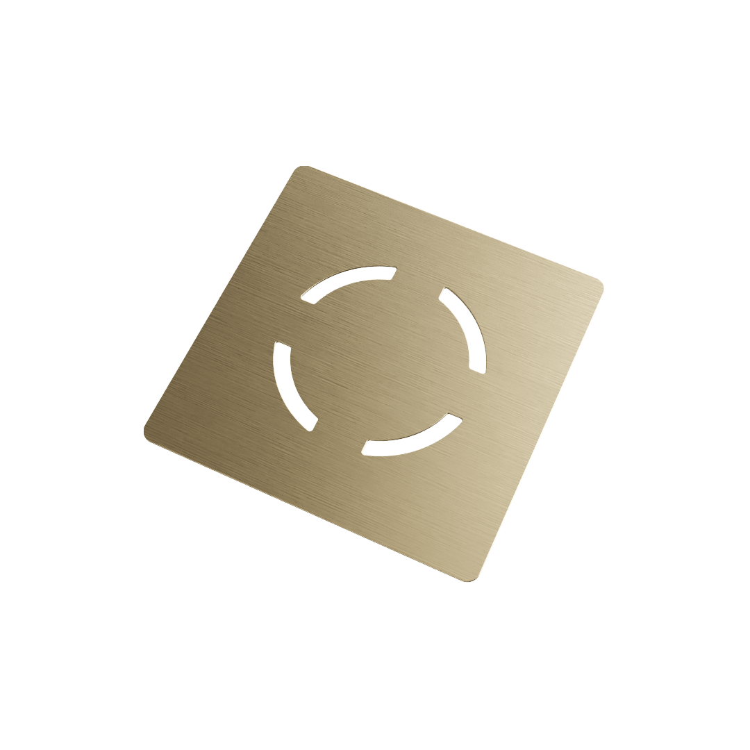 Waste Cover - Brushed Brass