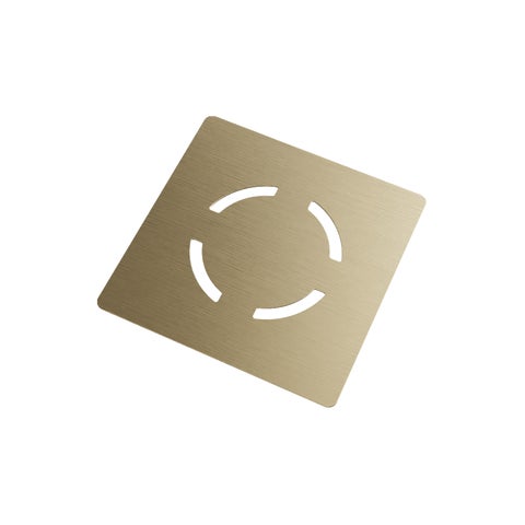 Waste Cover - Brushed Brass